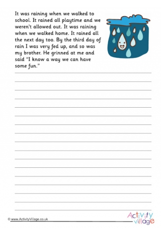 Weather Story Starters