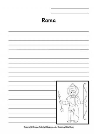 Rama Writing Page