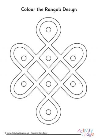Rangoli Colouring Page 10