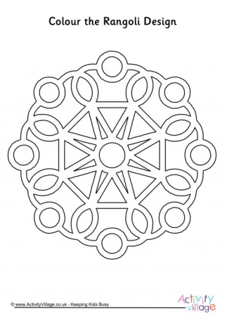 Rangoli Colouring Page 11
