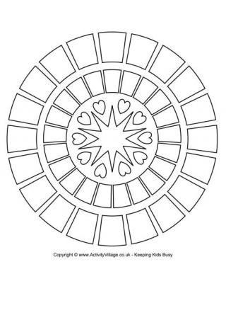 Rangoli Colouring Page 2