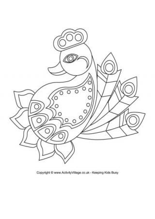 Rangoli Colouring Page 5