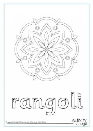 Rangoli Finger Tracing