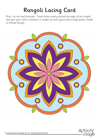 Rangoli Lacing Card 2