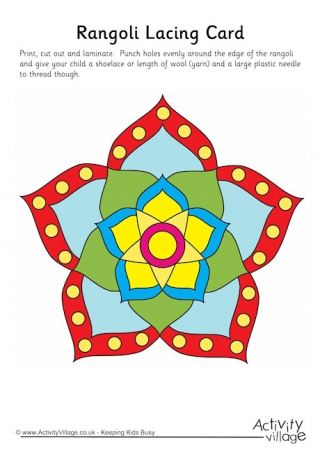 Rangoli Lacing Card 3