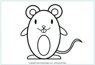 Rat Colouring Pages