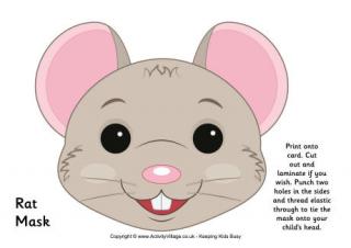 Rat Mask Printable