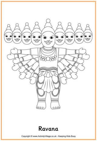 Ravana Colouring Page