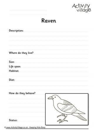 Raven Worksheet