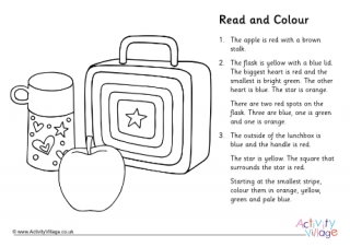 Read and Colour Lunchbox