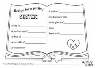 Recipe for a Perfect Sister