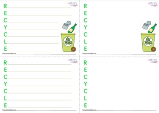 Recycle Acrostic Poem Printable