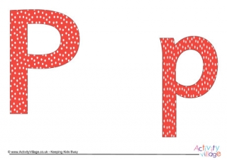 Red Dotty Display Letters