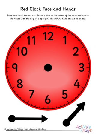 Red Learning Clock