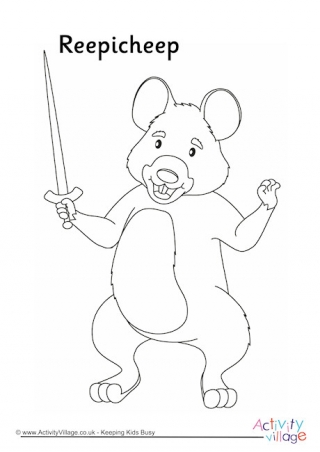 Reepicheep Colouring Page