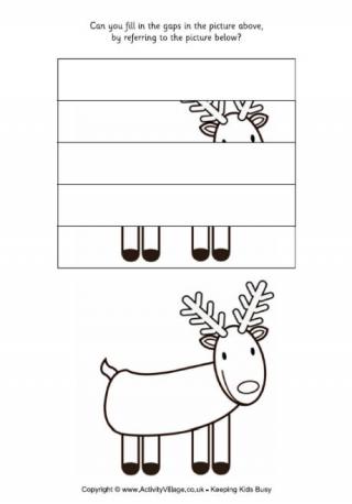Complete the Reindeer Puzzle