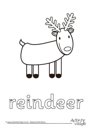 Reindeer Finger Tracing