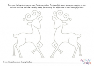 Reindeer Pencil Control 