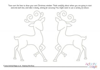 Reindeer Pencil Control 