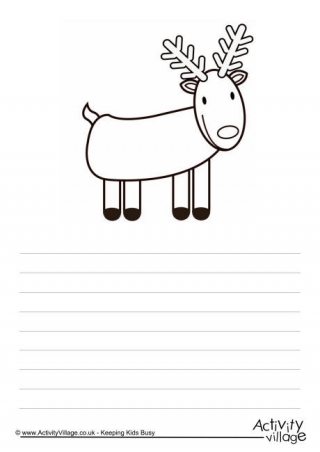 Reindeer Story Paper