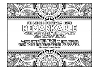 Remarkable Colouring Page