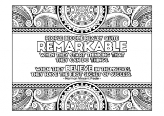 Remarkable Colouring Page