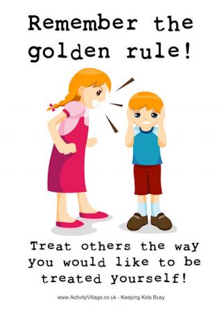 Remember the Golden Rule Poster