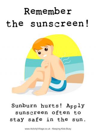 Remember the Sunscreen Poster