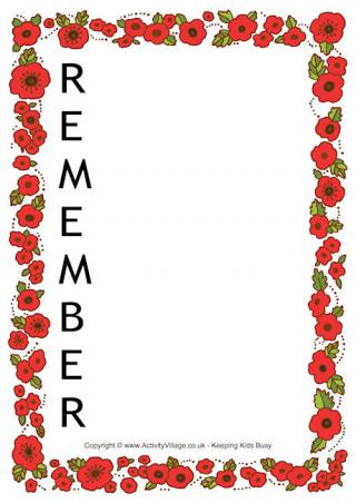 Remembrance Day Acrostic 