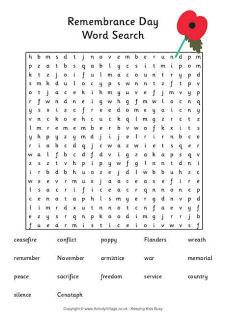 Remembrance Day Puzzles for Kids