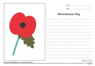 Remembrance Day Story Paper