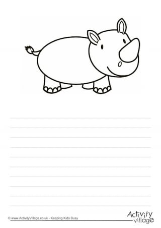 Rhino Story Paper