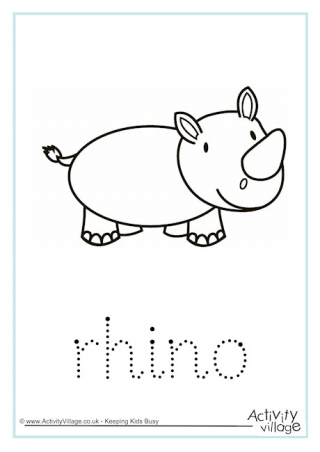 Rhino Word Tracing