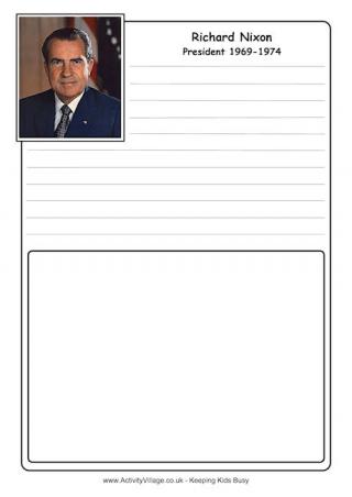 Richard Nixon Notebooking Page
