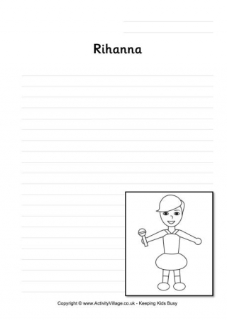 Rihanna Writing Page