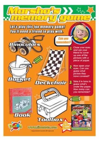 Roary Memory Game