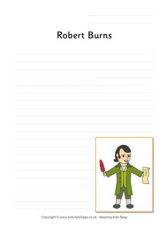 Robert Burns Writing Page