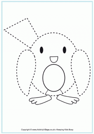 bird tracing pages