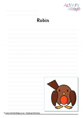 Robin Writing Page