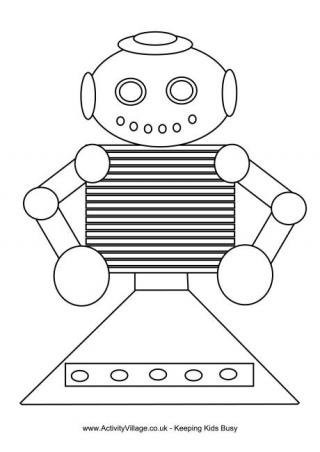 Coloriage robot 4