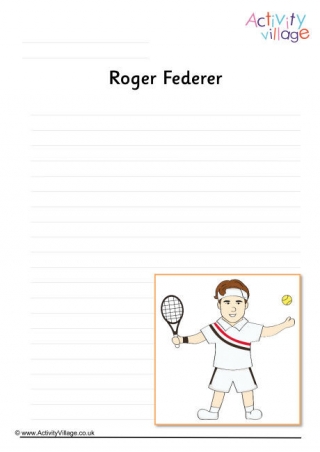 Roger Federer Writing Page