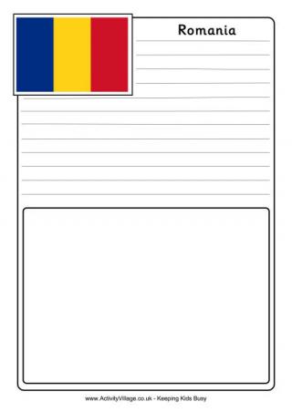 Romania Notebooking Page