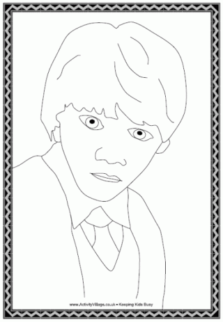 Ron Weasley Colouring Page
