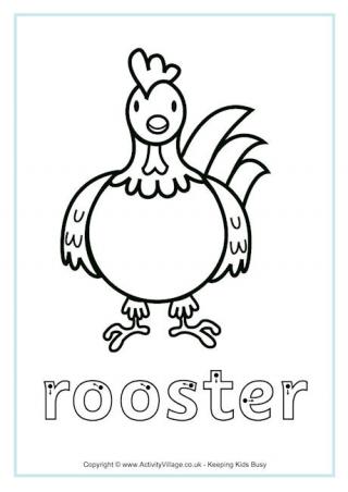 Rooster Finger Tracing