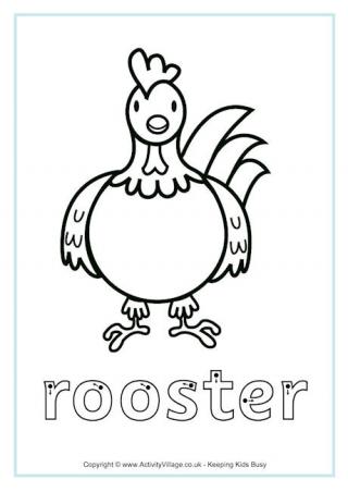 Rooster Finger Tracing