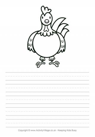 Rooster story paper