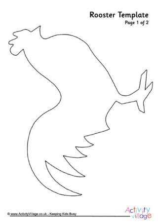 Rooster Template 1