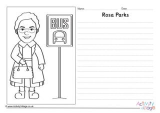 Rosa Parks Story Paper