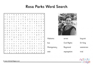 Rosa Parks Word Search