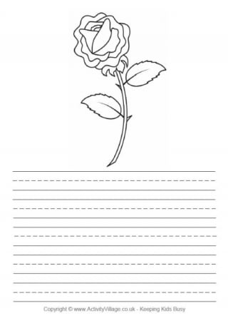 Rose Story Paper